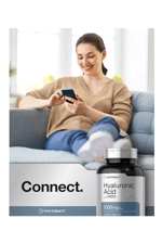Horbäach Hyaluronic Acid with MSM  1000mg  120 Capsul.Abd Menşei.4037