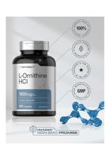 Horbäach L Ornithine HCl  1900mg  120 Quick Release Capsul.Made ın Usa.42.