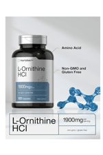 Horbäach L Ornithine HCl  1900mg  120 Quick Release Capsul.Made ın Usa.42.
