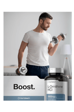 Horbäach L Ornithine HCl  1900mg  120 Quick Release Capsul.Made ın Usa.42.