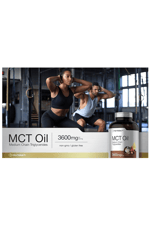 Horbäach MCT Oil Pills  3600mg  300 Softgel Keto from Coconut  with Caprylic  Capric Acid  Non-GMO and Gluten Free.
