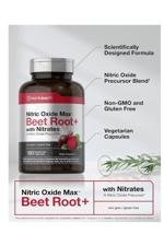 Horbäach Nitrik Oxide Max Beet Root + with Nitrates 180 Vegie Capsules.39.