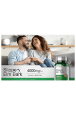 Horbäach Slippery Elm Bark 200 Capsules  Non-GMO  Gluten Free.