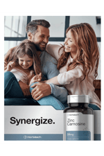 Horbäach Zinc Carnosine Supplement  84mg   150  Quick-Release Capsul  Non-GMO  Gluten Free.