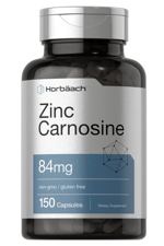 Horbäach Zinc Carnosine Supplement  84mg   150  Quick-Release Capsul  Non-GMO  Gluten Free.
