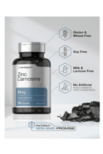 Horbäach Zinc Carnosine Supplement  84mg   150  Quick-Release Capsul  Non-GMO  Gluten Free.