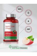 Horbaach Apple Cider Vinegar Capsules 2400mg 150 Count Non-GMO, Gluten Free.