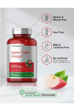 Horbaach Apple Cider Vinegar Capsules 2400mg 150 Count Non-GMO, Gluten Free.