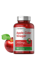 Horbaach Apple Cider Vinegar Capsules 2400mg 150 Count Non-GMO, Gluten Free.