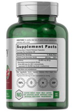 Horbaach Cranberry Concentrate Extract + Vitamin C 30,000mg 120 Capsules Non-GMO and Gluten Free.