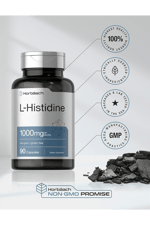 Horbaach L-Histidine 1000mg 90 Capsules Non-GMO and Gluten Free.45.