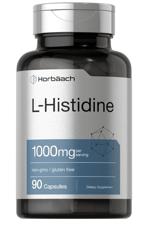 Horbaach L-Histidine 1000mg 90 Capsules Non-GMO and Gluten Free.45.