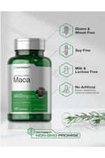 Horbaach Maca Root Capsules 120 Pills High Potency Extract Non-GMO Gluten Free.37.