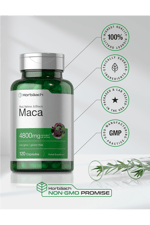 Horbaach Maca Root Capsules 120 Pills High Potency Extract Non-GMO Gluten Free.37.