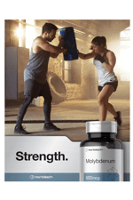 Horbaach Molybdenum  500mcg  Quick release 200 capsules  Amino Acid Chelate.