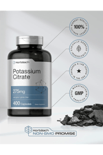Horbaach Potassium Citrate 275 mg 400 Capsules Non-GMO, Gluten Free.45.