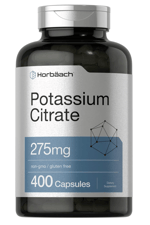 Horbaach Potassium Citrate 275 mg 400 Capsules Non-GMO, Gluten Free.45.