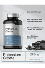 Horbaach Potassium Citrate 275 mg 400 Capsules Non-GMO, Gluten Free.45.