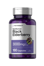 Horbaach Sambucus Black Elderberry  3000mg  180 Capsul.Usa Menşei.37.