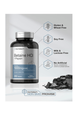 Horbach Betaine HCl with Pepsin 1000mg  250 Tablet.Usa Menşei.42.