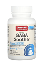 Jarrow Formulas  GABA Soothe L-Theanine--Aswanganda, 30 Veggie Capsules.Usa Menşei.49.