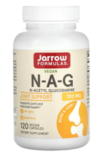 Jarrow Formulas® N-A-G 700mg N-Acetyl Glucosamine, Acetylated Form of Glucosamine Joint Support, 120 Veggie Capsul.
