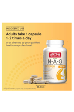Jarrow Formulas® N-A-G 700mg N-Acetyl Glucosamine, Acetylated Form of Glucosamine Joint Support, 120 Veggie Capsul.