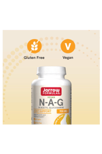 Jarrow Formulas® N-A-G 700mg N-Acetyl Glucosamine, Acetylated Form of Glucosamine Joint Support, 120 Veggie Capsul.
