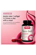 Jarrow Formulas Toco-Sorb Cardiovascular and Brain Function Support,High Absorption Formul, Tocotrienol-Tocopherol Complex and Vitamin E, 60 Softgels.