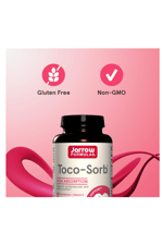 Jarrow Formulas Toco-Sorb Cardiovascular and Brain Function Support,High Absorption Formul, Tocotrienol-Tocopherol Complex and Vitamin E, 60 Softgels.