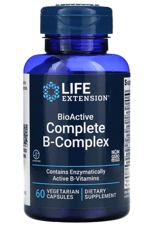 LIFE Nutrıtion BioActive Complete B-Complex, 60 Veg Capsul.Usa Menşei.36.