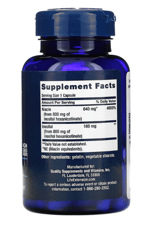 LIFE Nutrıtion No Flush Niacin 640mg 100 Capsul. Abd Menşei.42.