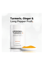 Liposomal Turmeric - 95% Curcumin Extrat Fermented Botanical Blend Black Pepper, Asvaganda, Ginger, Stephania, Boswelia, Cumin, Digestive Bitters - 90 Capsul.Usa Menşei.44.