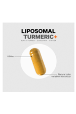 Liposomal Turmeric - 95% Curcumin Extrat Fermented Botanical Blend Black Pepper, Asvaganda, Ginger, Stephania, Boswelia, Cumin, Digestive Bitters - 90 Capsul.Usa Menşei.44.