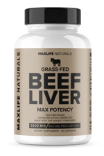 MaxLife Naturals Grass-Fed Beef Liver– 120 Capsules.Made ın Usa 42.