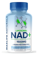Maxlife Naturals Liposomal NAD+ Trans-Resveratrol 1500mg - 120 Capsules.Made ın Usa 47.