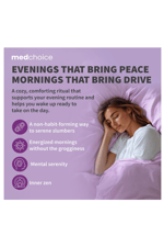 MEDCHOICE  Natural Sleep Magnesium Glycinate 500mg, L Theanine, Valerian Root,, GABA, 5-HTP, 90 Capsul.ABD MENŞEİ.50.