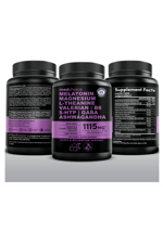 MEDCHOICE  Natural Sleep Magnesium Glycinate 500mg, L Theanine, Valerian Root,, GABA, 5-HTP, 90 Capsul.ABD MENŞEİ.50.