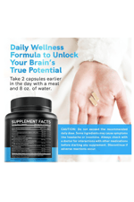 MEDCHOICE Nootropic Brain  Memory  Focus Ginkgo Biloba, L Theanine, Bioperine, Alpha GPC Choline - 1321mg, 60 Capsul.Made ın Usa.50.