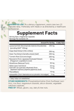 Micro Ingredients Liposomal NAD+ Ultimate  1000mg  60 Veggie Capsul NMN  Resveratrol, Glutathione,  Astaxanthin  for Women - Men.