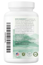 Micro Ingredients Lithium Orotate 10mg, (1 capsul 5mg) 240 Veggie Capsul  High Bioavailability Trace Mineral  Brain Mood Support.