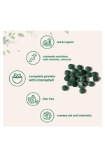Micro Ingredients Organic Spirulina Chlorella Tablets, 3,000mg Per Serving, 720 Tablets.