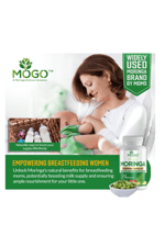 MOGO Moringa 180 Capsul Boost Energy, Immune, Gut, Joint Support  Pure Organic Moringa  Made in USA Best Seller.