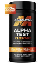 MuscleTech AlphaTest Thermo Test Booster for Men - T-Boost Mens - Muscle Growth, Stamina & Energy - 90 Capsul.Made ın Usa.50.