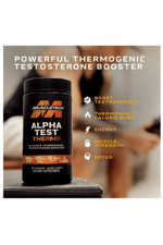 MuscleTech AlphaTest Thermo Test Booster for Men - T-Boost Mens - Muscle Growth, Stamina & Energy - 90 Capsul.Made ın Usa.50.