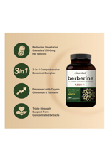 NatureBell Berberine  1500mg, 240 Veggie Capsul True Ceylon Cinnamon Turmeric.Made ın Usa.54.