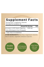 NatureBell Bromelain 1000mg  240 Veggie Capsul.Usa Menşei.45.