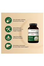 NatureBell Glutathione  2,000mg Per Serving, 240 Veggie Capsules.Abd Menşei.