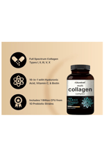 NatureBell Multi Collagen Pills for Women & Men (Type I, II, III, V, X), 300 Capsules  Hydrolyzed Collagen Peptides With Probiotics, Hyaluronic Acid & Biotin  Recovery, Hair, Skin, Nails  Joints Support.