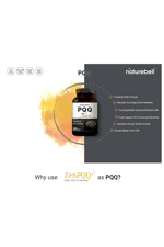 NatureBell PQQ 40mg with CoQ10, 240 Capsules  Active Pyrroloquinoline Quinone, Highly Bioavailable ZenPQQ+ Formula – Promotes Heart, Brain,  Mitochondrial Health.